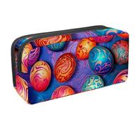 Trousse à crayons de grande capacité pour ranger des fournitures de bureau, des pensées d'oiseaux, des fleurs, Multicolore 17., 2.3x8.2x3.9in/6x21x10cm, Organiseur de sac