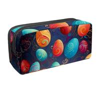 Trousse à crayons de grande capacité pour ranger des fournitures de bureau, des pensées d'oiseaux, des fleurs, Multicolore 16., 2.3x8.2x3.9in/6x21x10cm, Organiseur de sac