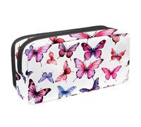 Trousse à crayons de grande capacité pour ranger des fournitures de bureau, des pensées d'oiseaux, des fleurs, Multicolore 7., 2.3x8.2x3.9in/6x21x10cm, Organiseur de sac