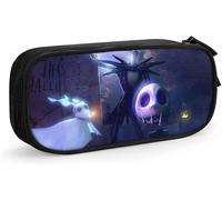 Trousse À Crayons De L'étrange Noël De Monsieur Jack Mignon Avec Fermeture Éclair Pour Étudiants - Boîte À Crayons Pour Filles Et Garçons - Rose/Noir