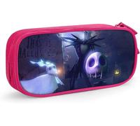 Trousse À Crayons De L'étrange Noël De Monsieur Jack Mignon Avec Fermeture Éclair Pour Étudiants - Boîte À Crayons Pour Filles Et Garçons - Rose