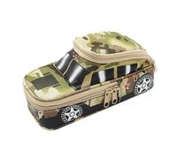 Trousse à crayons de voiture pour garçons - Grand sac à stylos camouflage élégant | Rangement cool pour marqueurs, gommes, stylos de couleur, accessoire de voyage pratique, organiseur à fermeture