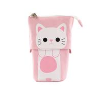 Trousse À Crayons D'école De Chat Mignon Pour Filles Et Garçons,Sac À Cartouche En Toile,Boîte À Stylos Kawaii Nairobi Orn,Kit De Pénal Coréen - Type Rose