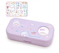 Trousse à Crayons Double Compartiment PP , Lapin violet 3D + autocollants | Structure double couche, Accessoire Scolaire, Séances Peinture, Pour adolescents