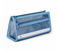 Trousse à Crayons Double Compartiment , Trousse double couche grande, bleue | Conception multicouche, Trousse bureau, Usage en bibliothèque, Pour les organisateurs