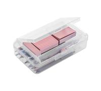 Trousse à crayons double couche | Trousse rigide transparente | Rangement d'artisanat empilable, sac de papeterie multifonction pour l'école, les étudiants, les garçons, transparent, Refer to