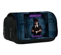 Trousse à Crayons Double Zipper Mercredi Addams Dami style A pour Enfant Garçon Fille G