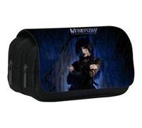 Trousse à Crayons Double Zipper Mercredi Addams Dami style F pour Enfant Garçon Fille