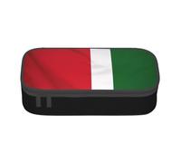 Trousse à crayons élégante avec fermeture éclair imprimée drapeau de l'Italie - Grande capacité - Multifonction - Esthétique - Trousse à crayons portable - Pour ranger crayons, accessoires de