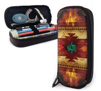 Trousse À Crayons En Cuir Avec Inscription « Native-American-Passion-Brad-Robertson »