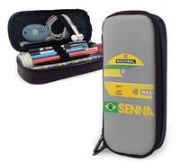 Trousse A Crayons En Cuir Ayrton Senna Formula, Trousse A Crayons, Sac De Papeterie, Boite De Rangement Portable, Boite A Cosmetiques, Dossier Bd003216