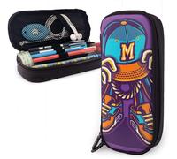 Trousse À Crayons En Cuir Durable Avec Fermeture Éclair « Dreams Don't Work Unless You Do » Pour L'école Et Le Bureau