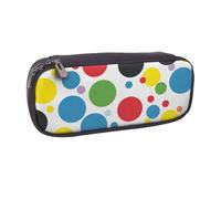 Trousse à crayons en cuir PU imprimé dentelle de baseball pour filles garçons écoliers, Twister Pois, Taille unique, Cartable