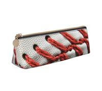 Trousse à crayons en cuir PVC avec fermeture éclair Motif chiot mignon, Baseball Lace Close Up, Taille unique, Cartable