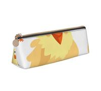 Trousse à crayons en cuir PVC avec motif boussole et carte du monde ancien, avec fermeture éclair, Poulet, Taille unique, Cartable