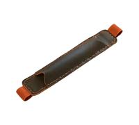 Trousse à crayons en cuir réglable avec bandes élastiques pour carnet de notes et réunions