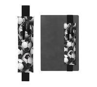 Trousse à crayons en cuir synthétique amovible avec motif ballon de football noir et blanc - Fournitures de bureau - Cadeau pour journaux, carnets, planificateurs