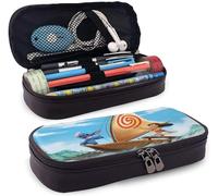 Trousse À Crayons En Cuir Synthétique Avec Double Fermeture Éclair Motif Stitch De Dessin Animé