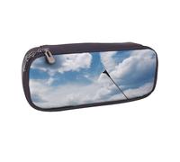 Trousse à crayons en cuir synthétique avec motif de pensées et de fleurs pour filles et garçons, Terrain de golf., Taille unique, Cartable