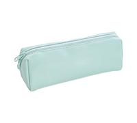 Trousse à crayons en cuir synthétique de grande capacité - Légère et imperméable - Pliable - Pour le bureau, l'école, la mode