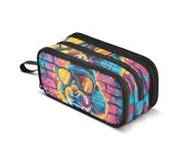 Trousse à crayons en forme de lapin mignon pour garçons et filles - 3 compartiments - Organiseur de papeterie pour l'école, le bureau, le travail, Adorable lapin policier, Taille unique, Mallette