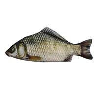 Trousse à crayons en forme de poisson réaliste 3D Crucian Carpe 29 cm Pochette de papeterie en forme de poisson réaliste pour fournitures scolaires et de bureau, Argenté., Motif requin