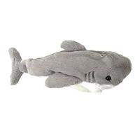 Trousse à crayons en forme de requin, trousse à crayons en peluche moelleuse de 10, 6 pouces, animal Kawaii fermeture éclair, sac stylos portable pour fournitures bureau et d'école pour étudian