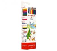 Trousse à crayons en métal avec accessoires 16el
