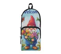 Trousse à crayons en nylon à 3 compartiments pour l'école et les études - Trousse multifonction pour l'école - Organiseur de papeterie pour l'école préparée