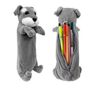 Trousse à crayons en peluche 3D en forme de chien, Golden Retriever, trousse souple pour enfants, Schnauzer, 3.94 x 3.15 x 10.24 in, Loisirs