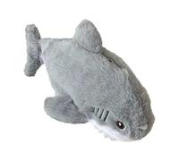 Trousse à crayons en peluche avec motif requin de dessin animé - Pochette de rangement à fermeture éclair pour fournitures scolaires, gommes, crayons, rubans, marqueurs, points à bille, porte-clés