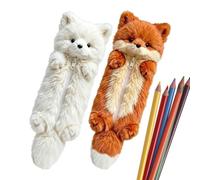 Trousse À Crayons En Peluche - Sac De Rangement De Papeterie En Forme D'ani