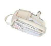 Trousse à crayons en PVC transparent - Grande capacité - Trousse à crayons de voyage - Organisateur d'école de bureau - Résistant aux rayures - Organiseur pour fournitures scolaires