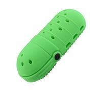 Trousse à crayons en silicone en forme de chaussure - Grande capacité - Organiseur de pinceaux de maquillage de voyage pour bureau, école, Vert, Beauté de masse
