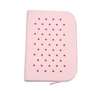 Trousse à crayons en silicone - Pochette à crayons à trous étanches de grande capacité - Pochette à portable souple pour la maison, la salle de classe, le lieu de travail, la pochette de papet