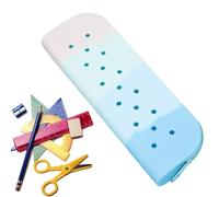 Trousse à crayons en silicone - Porte-trous en silicone de grande capacité pour stylos | Pochette à crayons portable souple pour la maison, la salle de classe, le lieu de travail, la pochette de papet