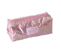 Trousse à crayons en tissu avec paillettes et étoiles - Grande capacité - Organiseur pour accessoires scolaires - Trousse de maquillage pour filles - Porte-crayons en tissu, B