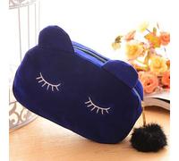 Trousse À Crayons En Toile Avec Motif De Chat Mignon Pour Fille,Fournitures Scolaires,Sac,Cadeau D'acquisition - Type Royal Blue