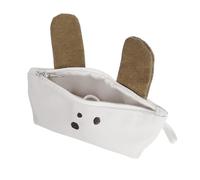 Trousse à crayons en toile avec oreilles de chien - Grande capacité - Organiseur portable - Pochette à stylos - Petit stylo de voyage, Taille du café