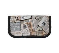 Trousse à crayons en toile imprimée motif bateau pirate pleine lune pour l'école, le bureau et les voyages, Journal HD, Taille unique, Cartable