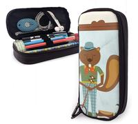Trousse À Crayons En Toile Motif Jardin Tropical Avec Aquarelles 21 X 5,5 X 5 Cm