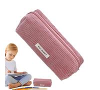 Trousse à crayons en velours côtelé, trousse à crayons à la mode, trousse à stylos de grande capacité, trousse à crayons pour étudiants, trousse de maquillage, sacs cosmétiques en velours côtelé, sac