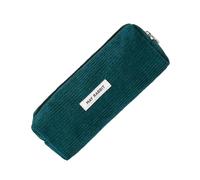 Trousse à crayons en velours côtelé - Trousse créative de papeterie, trousse multifonction de grande capacité, trousse de maquillage en velours côtelé, vert foncé, Refer to description, Unisexe