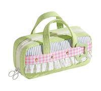 Trousse à crayons esthétique avec de nombreux compartiments intérieurs, a | Trousse à crayons portable pour l'école, le bureau, l'étude, les voyages, les étudiants, les enfants, les filles et