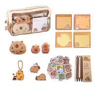 Trousse à crayons esthétique avec motif animal de dessin animé - Grande capacité - Avec autocollant, Grand Chelem.