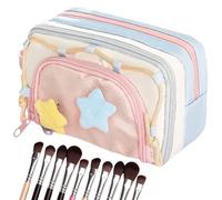 Trousse à Crayons - Étoile à Cinq Branches - Fermeture éclair - Sac esthétique - Grande capacité de Rangement - Indispensable pour Les et Les Filles - pour Le Retour à l'école - Salle de