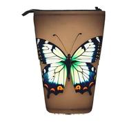 Trousse à crayons extensible avec support mignon petit papillon, tissu Oxford multi-design, hauteur réglable, trousse à maquillage multi-usage