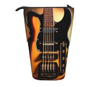 Trousse à crayons extensible pour guitare instrumentale - Multi-design - Tissu Oxford - Hauteur réglable - Trousse de maquillage multi-usage