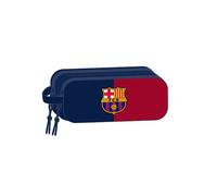 SAFTA FC Barcelona 3D Trousse Double pour Enfants, idéale pour Les Enfants d'âge Scolaire, Confortable et Polyvalente, qualité et résistance, 21 x 6 x 8 cm, Bleu/Grenade, M, décontracté, Bleu/Grenade