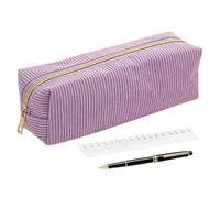 Trousse à crayons - Fermeture éclair - Trousse à crayons - Organiseur de papeterie d'école | Organiseur en tissu tissé avec fermeture éclair - Sac à stylo Big Stream Pen Poche pour gomme, marqueur